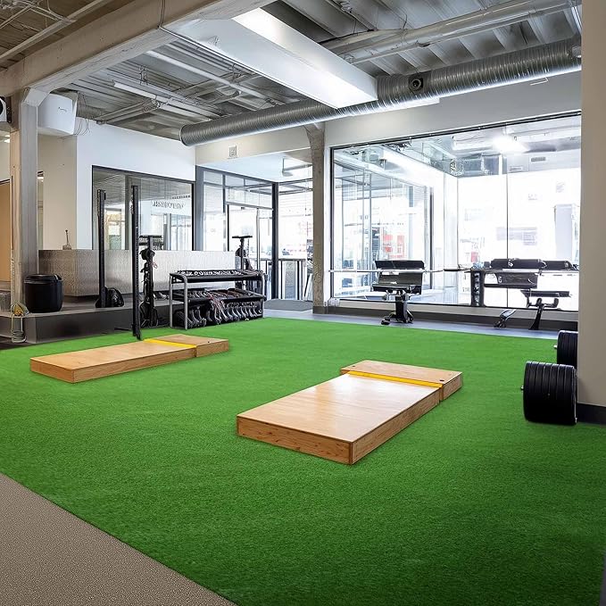 Yescom Sports Sled Strips Turf Gym Turf Flooring for Weight Sled Push Gym Equipment Outdoor Indoor Use 50'x3'x8PCS(1200 Sq.Ft) 1.38" H