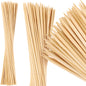 MalloMe XL Bamboo Skewers 6 Inch 100 pcs - 4mm Thick Bamboo Sticks - Heavy Duty Wooden Shish Kabob Skewers for Grilling - for Kebab BBQ Grill Hot Dog, Candy Apple Smores Sticks Wood Skewer Appetizers