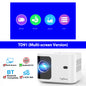 HD 720p Wireless 5G Projector - Intelligent Adjustable Trapezoidal Design for Home Entertainment