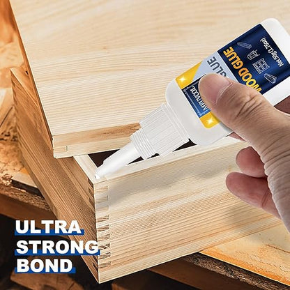 Extra-Strong Wood Glue 100g | Fast-Drying Clear Adhesive for Furniture, Garden & DIY Crafts