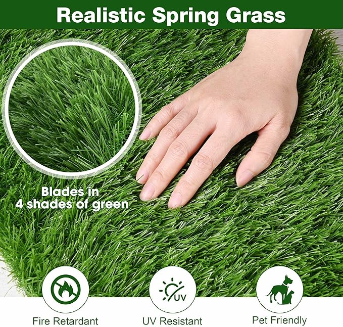 Yescom Sports Sled Strips Turf Gym Turf Flooring for Weight Sled Push Gym Equipment Outdoor Indoor Use 50'x3'x8PCS(1200 Sq.Ft) 1.38" H