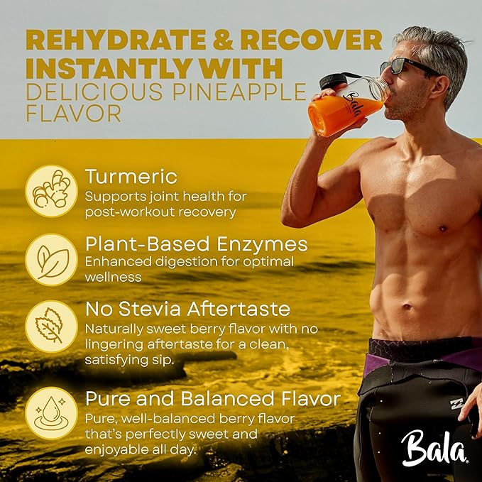 BALA pineapple drink mix with bromelain and papain enzymes