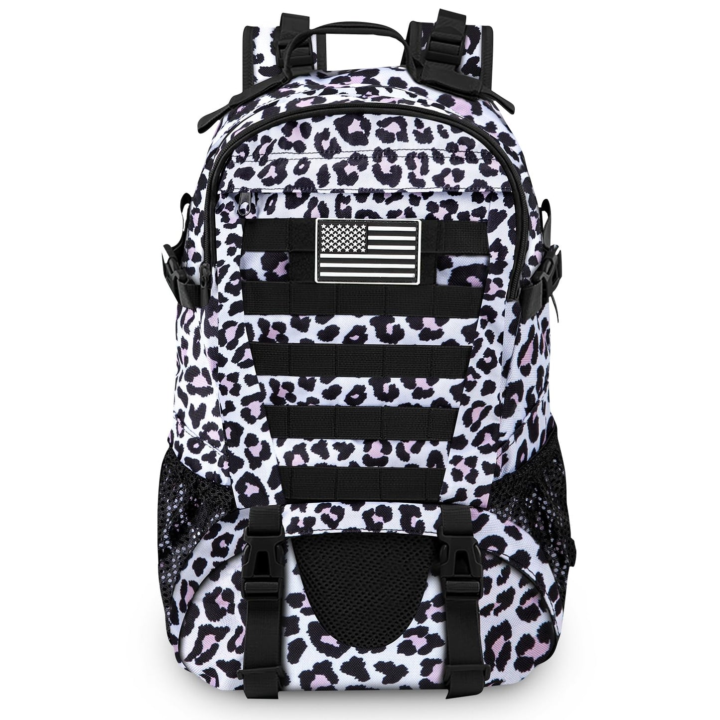 Jueachy Tactical Backpack for Men Hiking Day Pack Molle Military Rucksack Waterproof 30L EDC Bag with USA Flag Patch