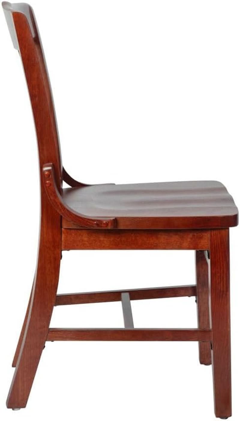 Hercules Mahogany Schoolhouse Dining Chair For Restaurants