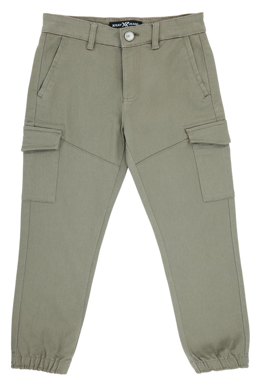X RAY Boys Jogger-Style Colored Cargo Pants Light Green Size 12