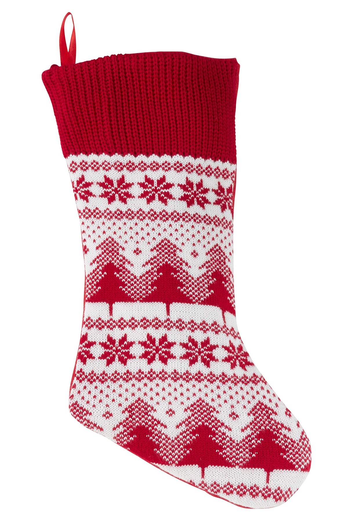 Fennco Styles Holiday Christmas Knit Sweater Hanging Stocking - Sold per 1