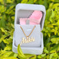 Custom Name Custom Stainless Steel Necklace 18K Gilded Letters