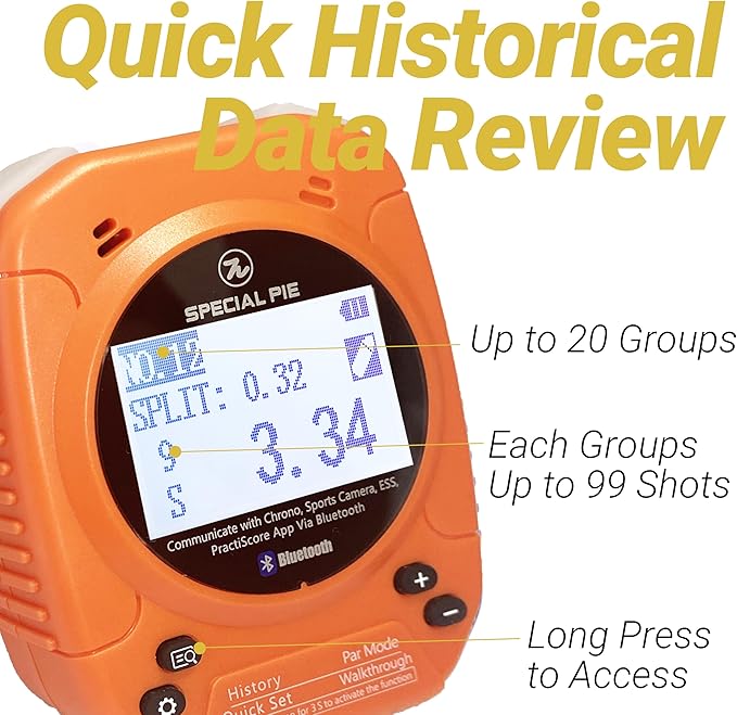 Shot Timer for Shooting - Upgraded Shooting Timer for Training & Dry Fire Practice, Loud Buzzer and Auto-Backlight, Ideal for IPSC, IDPA, USPSA