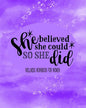 She Believed She Could So She Did: Wellness Workbook For Women: Weight Loss Diary Wellness Log Book for Women: New Year New You Personal Transformatio - Paperback