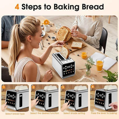 Stainless Steel Smart Digital Toaster