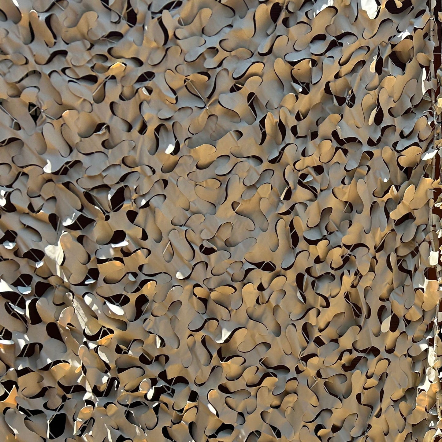 Arcturus EverShade Reinforced Shade Netting | Broadleaf Camo Privacy & Sun Screen | Blocks 30% More Light Than Traditional Netting - 10x10 ft (Desert)