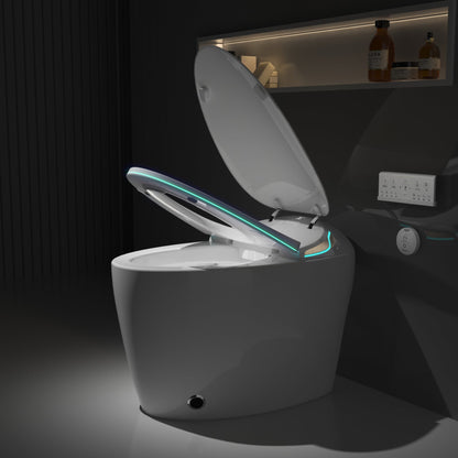 Unique Smart Toilet with Bidet Built In, Intelligent One Piece Toilet For Mod...