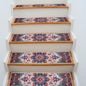 BAOLIVE Stair Treads Carpet 30x8 Orange 4pc Indoor Rubber Backing Boho