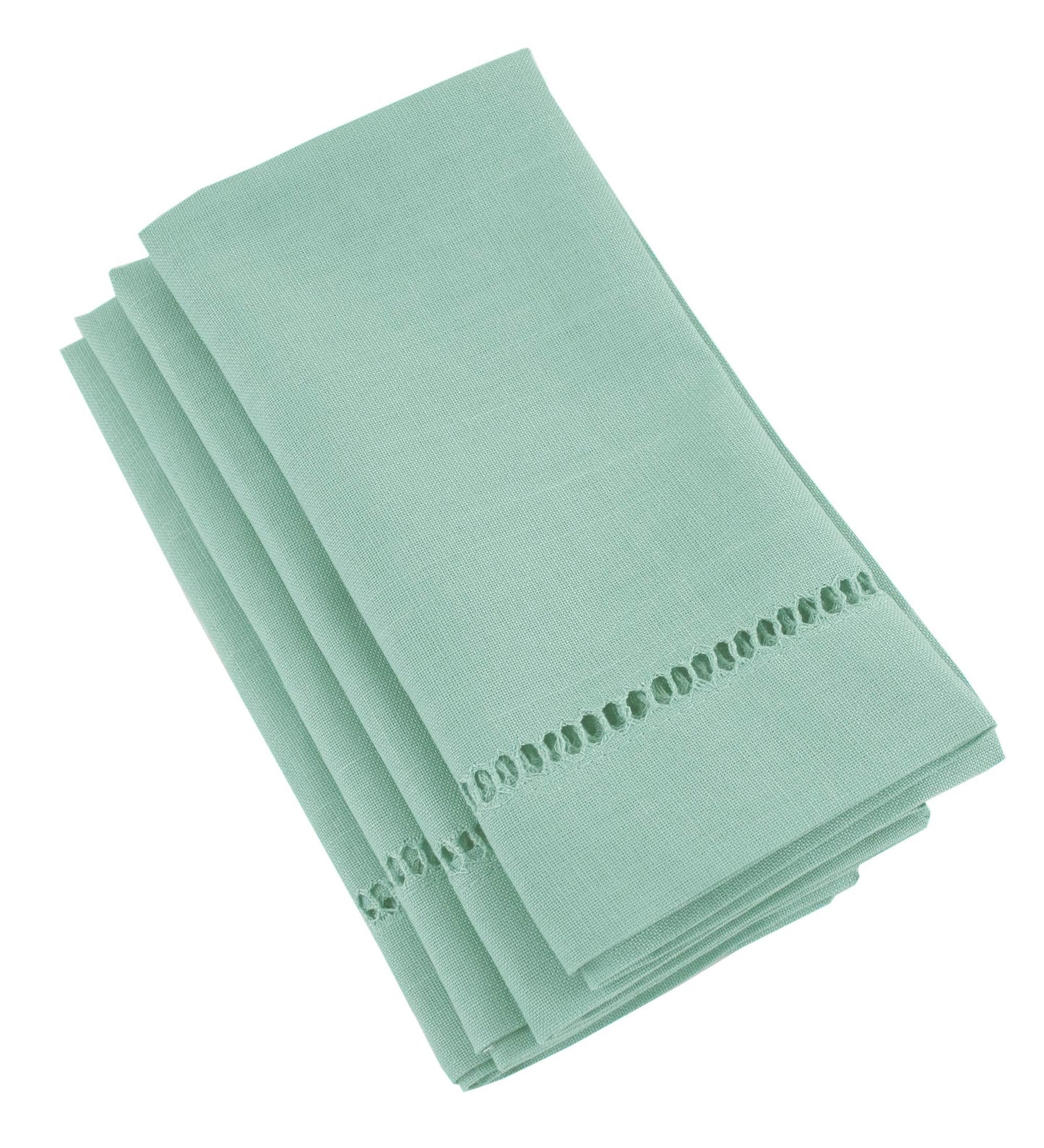 Fennco Styles Classic Solid Color Hemstitched Border Tablecloth for Dining Table, Dinner Parties, Wedding, Machine Washable,