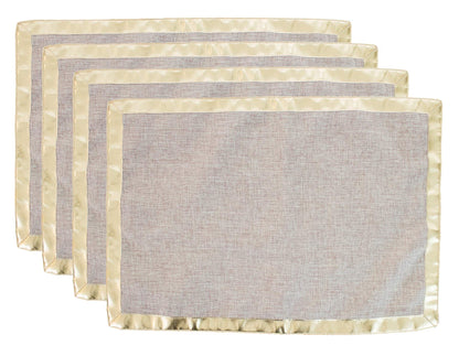 Fennco Styles Classic Solid Color Design Table Placemats