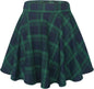 Women Flared Mini Skater Skirt - Stretchy A-Line Circle Skirt