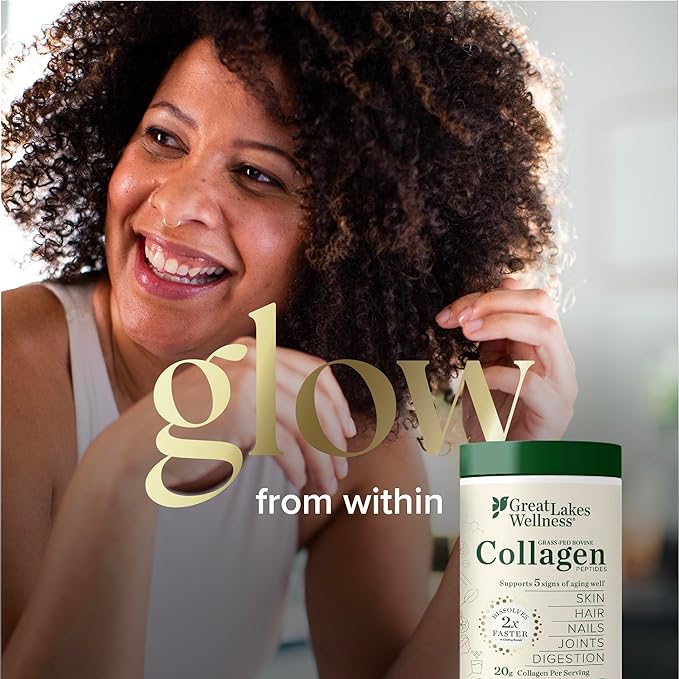 Great Lakes Wellness Keto Boost Advanced Collagen Peptides Powder with 4.2g MCTs - Vanilla Flavored - Nutritiously-Rich Non-Dairy Coffee Creamer or Smoothie Alt - Non-GMO, Kosher - 14.1 oz