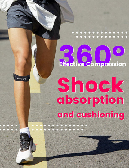 HOUSHOPE Patella Tendon Knee Strap 2Pack Adjustable Stabilizer Band One Size