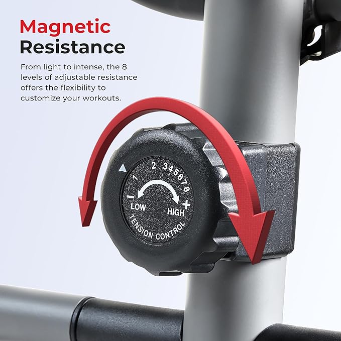 Sunny Health & Fitness Essential Smart 2-in-1 Cross Trainer Elliptical Bike, Magnetic Training Machine for Adult/Seniors Home Gym Cardio Exercises, Free SunnyFit App Bluetooth Connection - SF-E322004