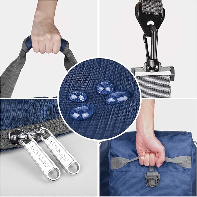 WANDF Foldable Travel Duffel Bag 60-120L Duffle Carry on for Women and Men