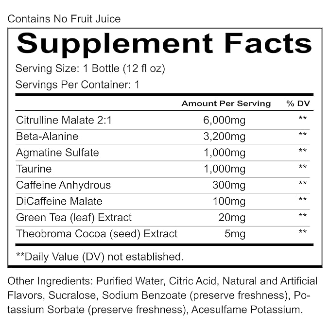 REDCON1 Total War Ready to Drink Pre Workout - Endurance Boosting, Keto Friendly RTD Formula - Amino Acid + Citrulline Malate Pre Workout Drink for Men & Women (Cali Splash, 12 Servings)