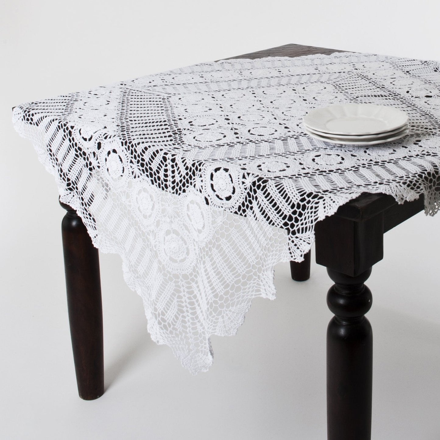 Fennco Styles Handmade Crochet Lace Cotton Tabletop