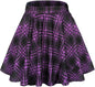 Women Flared Mini Skater Skirt - Stretchy A-Line Circle Skirt