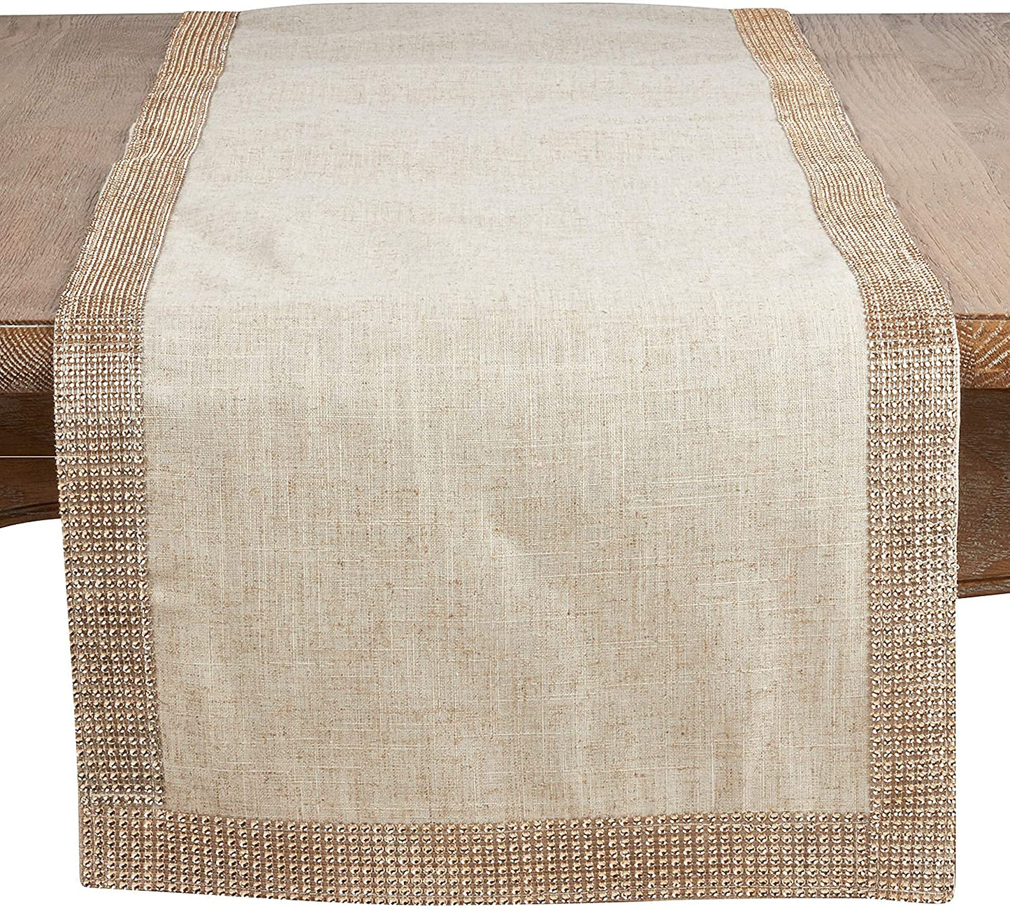 Fennco Styles Elegant Lily Collection Studded Design Table Linens