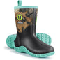 TIDEWE Rubber Boots for Women with Steel Shank, 6mm Neoprene Waterproof Insulated Mid Calf Rain Boots, Sturdy Hunting Work Boots for Farming Gardening Fishing