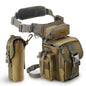 Jueachy Drop Leg Bag for Men Tactical Metal Detecting Thigh Pack with Water Bottle Pouch