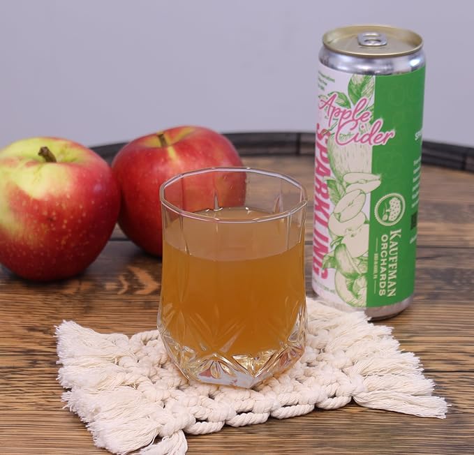 Kauffman Orchards Sparkling Apple Cider, 12 oz. Can (Pack of 12)
