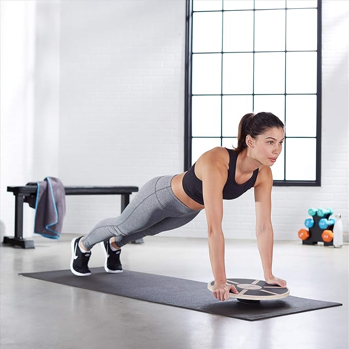 Amazon Basics Wood Wobble Balance Trainer Board