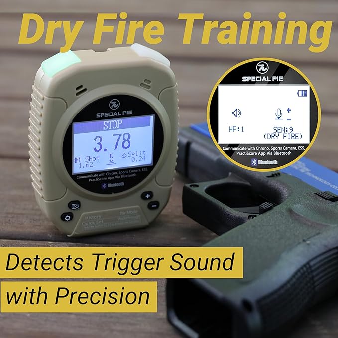 Shot Timer for Shooting - Upgraded Shooting Timer for Training & Dry Fire Practice, Loud Buzzer and Auto-Backlight, Ideal for IPSC, IDPA, USPSA
