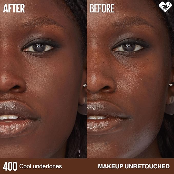 Maybelline Super Stay Lumi-Matte Foundation, Lightweight and Buildable Full Coverage Foundation Makeup For Up To 30HR Wear, 400, 1 Count