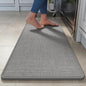 YDKGL Kitchen Rug Mat Non Slip Washable Gray Braided 17x47
