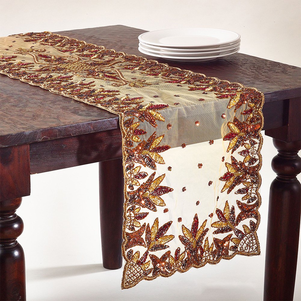 Fennco Styles Stunning Hand Beaded Table Placemats