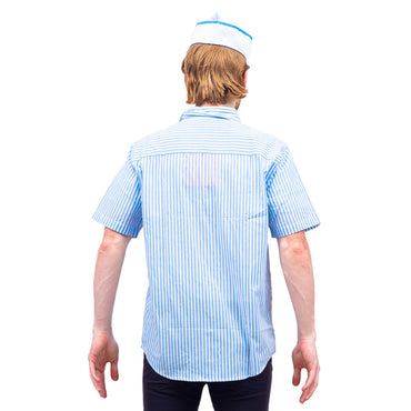 Good Burger Button Up Shirt Hat and Name Tag Halloween Costume Cosplay