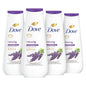 Dove Body Wash 4 Count Relaxing Lavender Oil & Chamomile for Renewed, Healthy-Looking Skin Gentle Skin Cleanser with 24hr Renewing MicroMoisture 20 oz