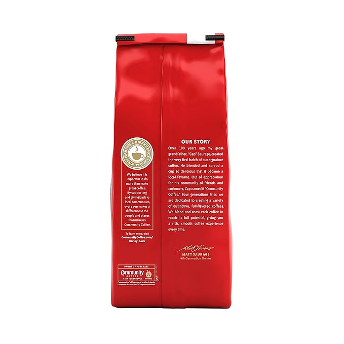 Community Coffee Cafe Special Blend, Ground Coffee, Medium Dark Roast, 32 Ounce Bag (Pack of 1)