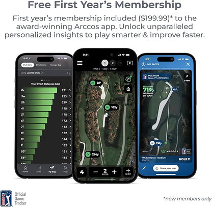 Arccos Smart Sensors: Automatic Golf Game Tracking System, A.I. Powered GPS Rangefinder & Smart Club Distances