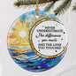 VIAKDEM Christmas Ornaments Going Away Farewell Gifts Ceramic Design A
