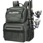 PLUSINNO Cooler Fishing Backpack with Rod Holders 45L Large Water-resistant Fishing Tackle bag Store Fishing Gear Fishing Gifts for Men Father, Sport Bags