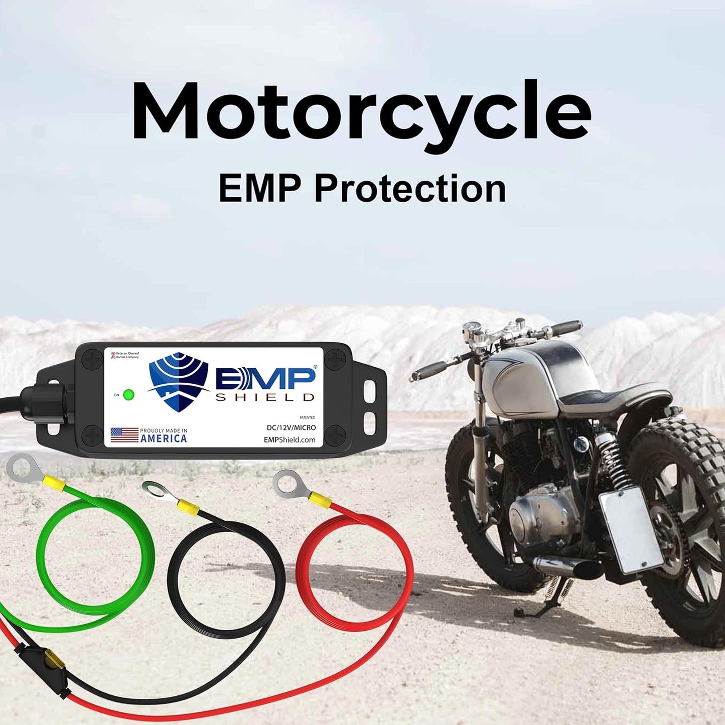 EMP Shield – Home Device & Micro Vehicle Protection Bundle (SP-120-240-RL/DC-12V-Micro) for EMP, Lightning, Solar Flare, and Surge Protection