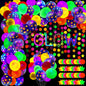 Sumind Halloween Neon Balloon Arch Kit 100 Pcs 53ft Glow Black Light Polka Dot