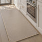 AMOAMI Kitchen Mat Rug Non Slip Machine Washable 20x47 Light Tan