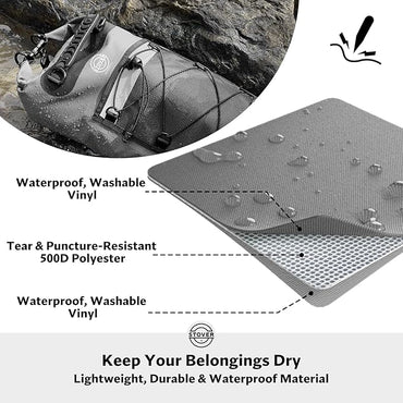 STOVER 5/10/25/30/40/55L Waterproof Backpack- Floating Dry Bag for Kayaking, Travel, Beach, Hiking, & Camping, Men/Women