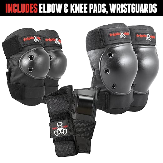 Triple Eight Saver Series Pad Set with Kneesavers, Elbowsavers and Wristsavers, Large