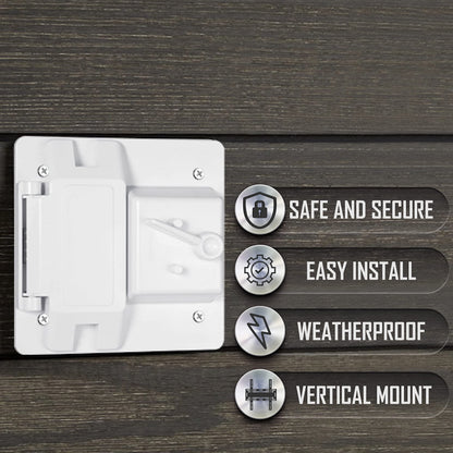 Hubbell Raco 2-Gang Weatherproof Cover Plastic Toggle GFCI White
