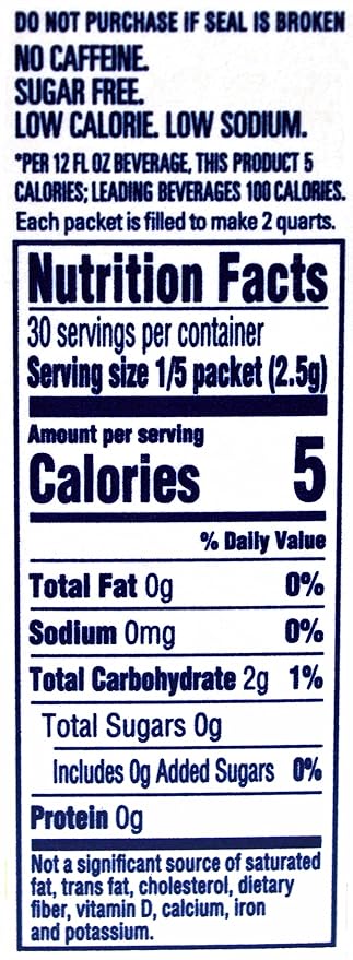Crystal Light Strawberry Orange Banana Drink Mix, 12-Quart 2.4-Ounce Canister (Pack of 11)