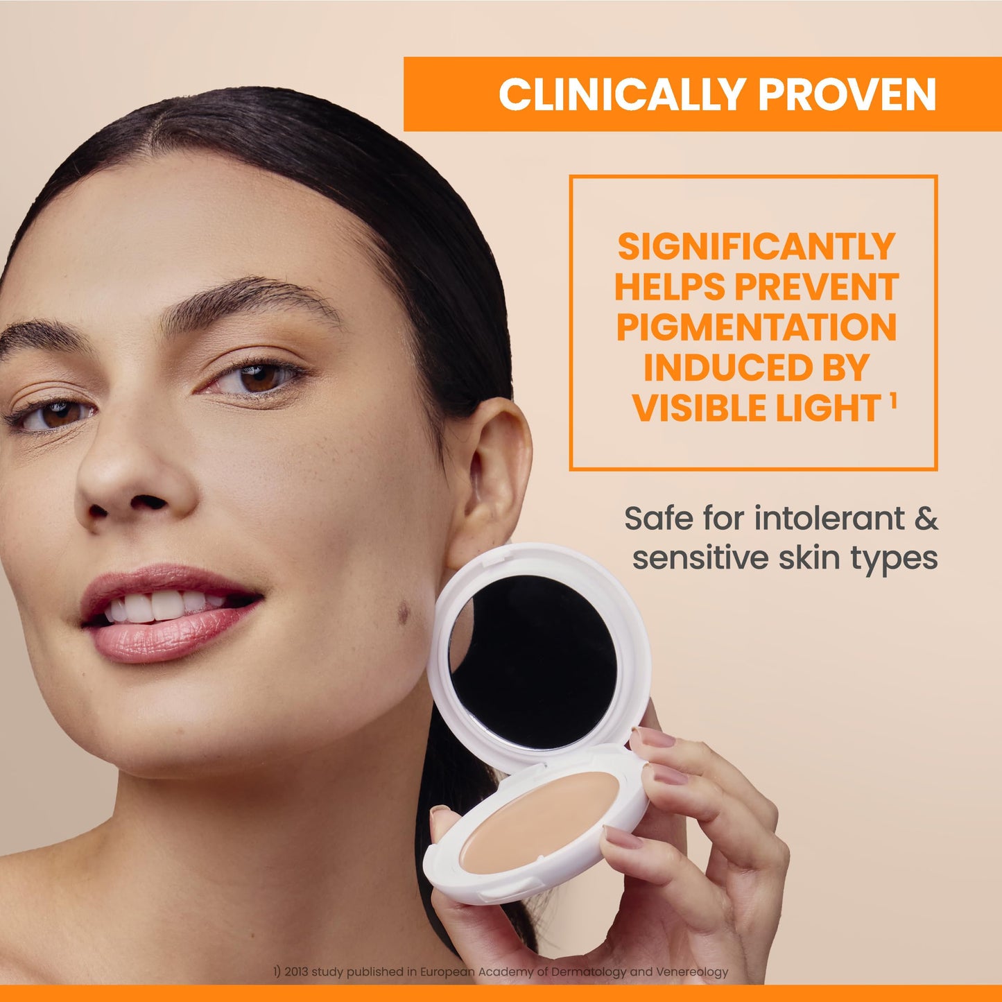 Avene Mineral Compact Foundation with SPF50 - High Protection Sunscreen for Sensitive Skin